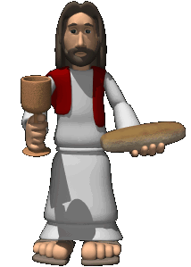 Jesus With Bread & Wine