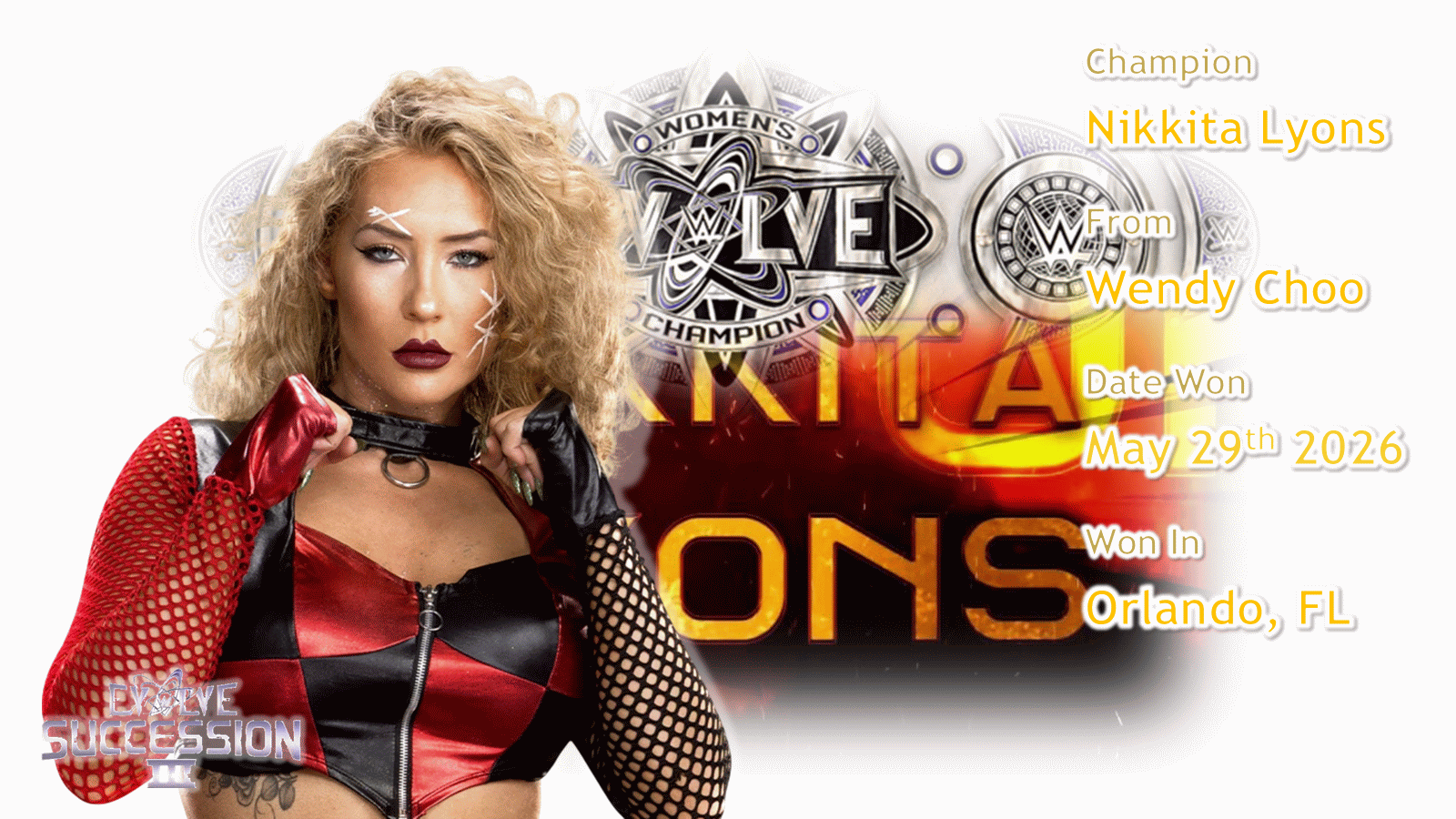 Nikkita Lyons (Women's Evolve Champion)